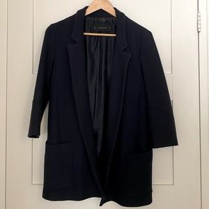 Women’s textured Navy Zara blazer
